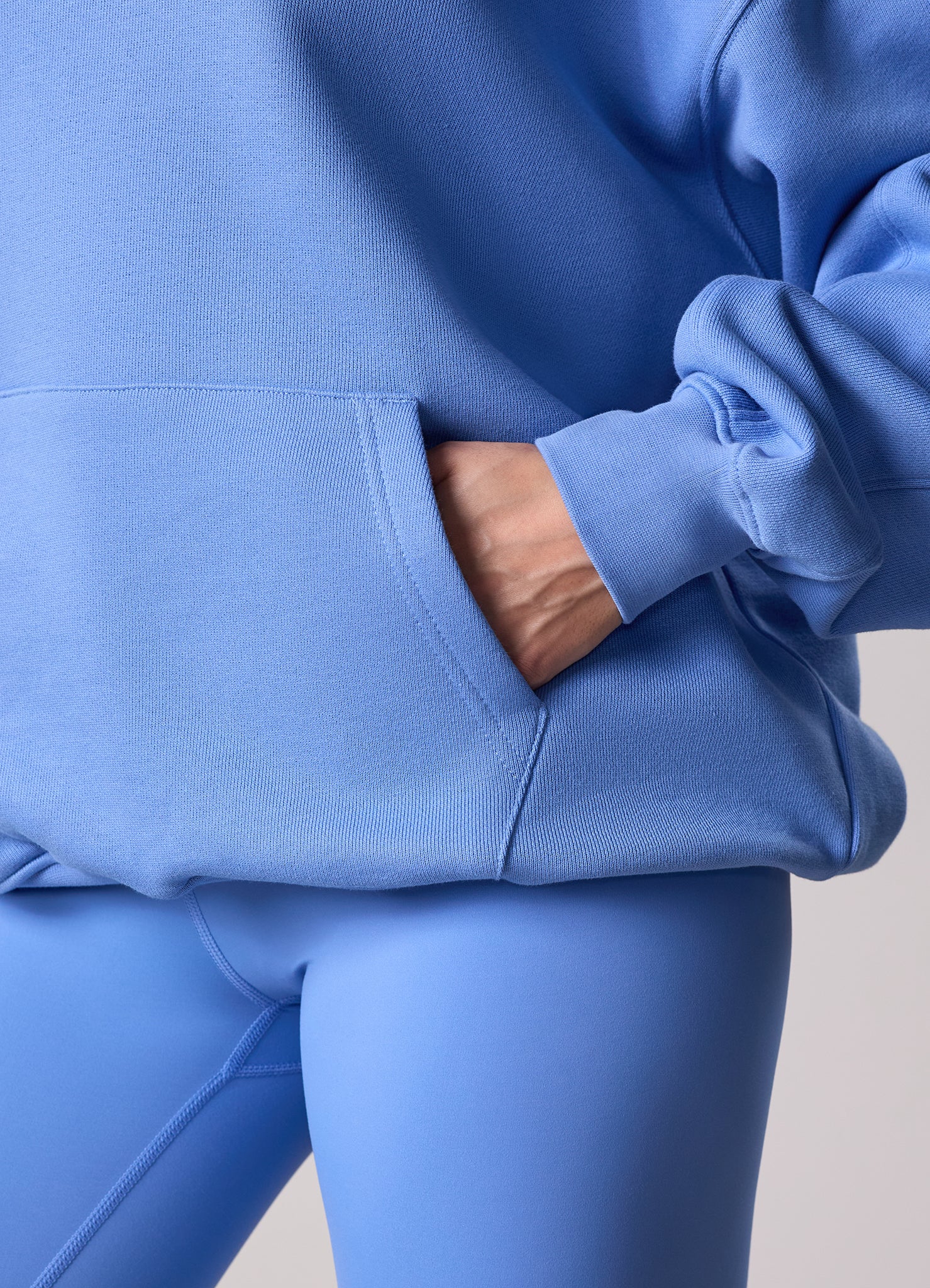 Gym King Define Oversized Hood Tracksuit - Iris Blue